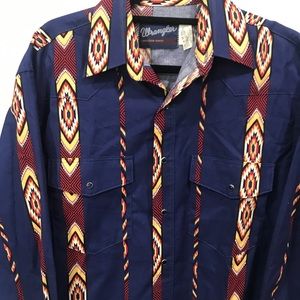 Wrangler Western Vintage Blue snap Buttons